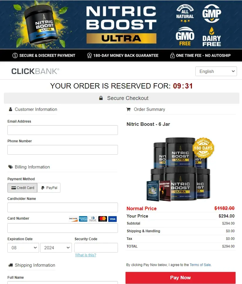 nitric boost ultra order